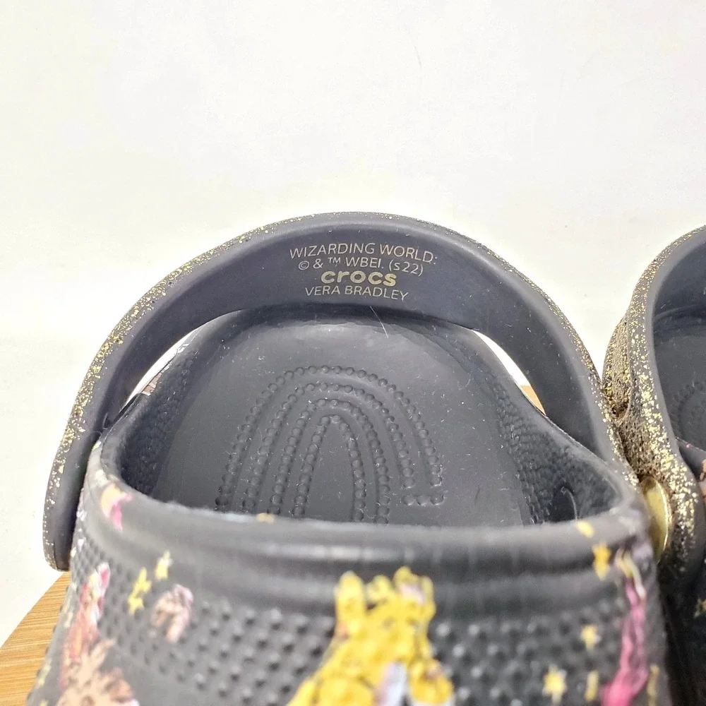 CROCS Harry Potter Vera Bradley Clog Kids 3 Black Gold Boys Girls Sandal Shoes